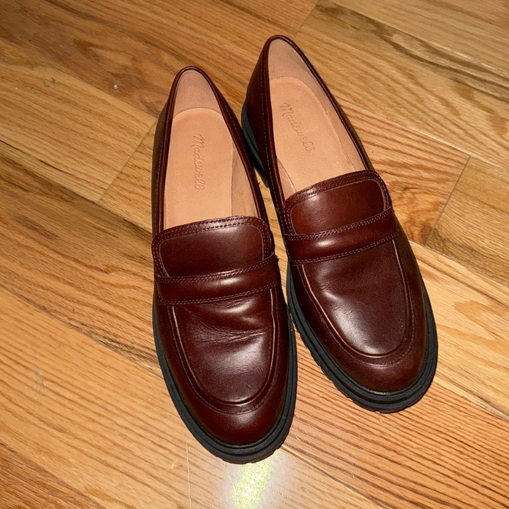 Like New Brown Madewell Loafers , size 11